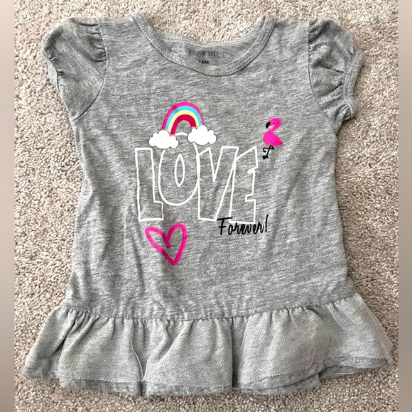 Bloomin’ Baby Other - ⭐️ 5/$25 ⭐️ Gray Short Sleeve Girls 18M